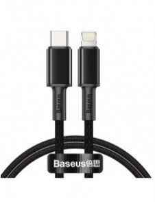 Baseus USB Typ C - Blixtkabel snabbladdning Strömförsörjning 20 W 1 m svart (CATLGD-01)