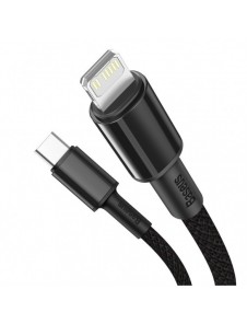Baseus USB Typ C - Blixtkabel snabbladdning Strömförsörjning 20 W 2 m svart (CATLGD-A01)