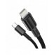 Baseus USB Typ C - Blixtkabel snabbladdning Strömförsörjning 20 W 2 m svart (CATLGD-A01)