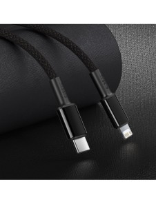 Baseus USB Typ C - Blixtkabel snabbladdning Strömförsörjning 20 W 2 m svart (CATLGD-A01)