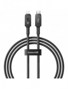 USB C-kabel - Lightning Baseus Unbreakable 20W 480Mbps 1m - svart
