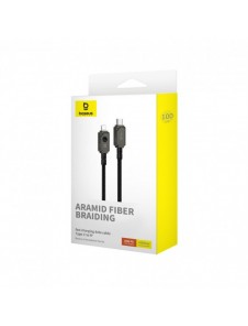 USB C-kabel - Lightning Baseus Unbreakable 20W 480Mbps 1m - svart