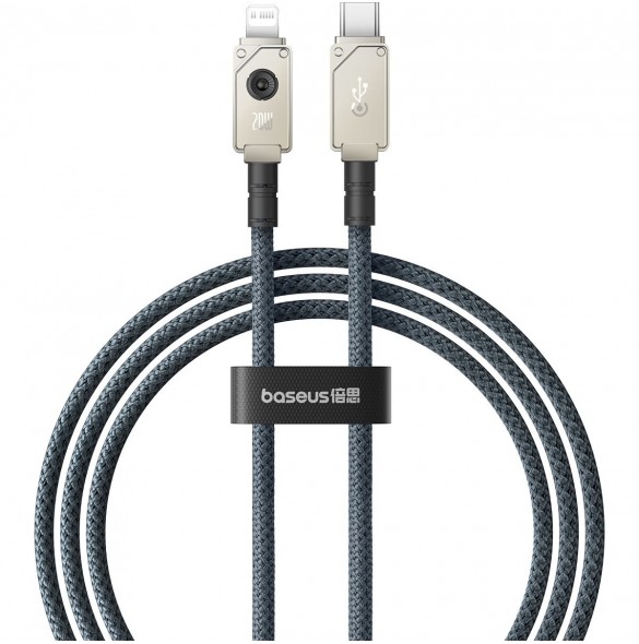 USB C-kabel - Lightning Baseus Unbreakable 20W 480Mbps 1m - vit