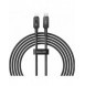 USB C-kabel - Lightning Baseus Unbreakable 20W 480Mbps 2m - svart