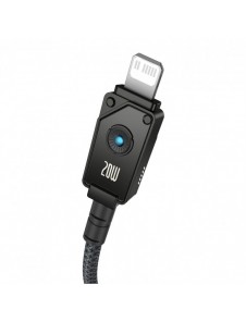 USB C-kabel - Lightning Baseus Unbreakable 20W 480Mbps 2m - svart
