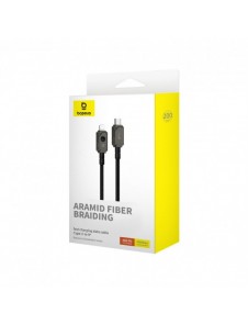 USB C-kabel - Lightning Baseus Unbreakable 20W 480Mbps 2m - svart