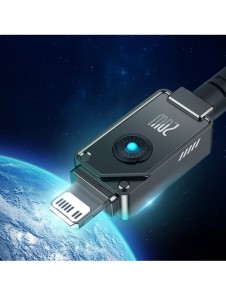 USB C-kabel - Lightning Baseus Unbreakable 20W 480Mbps 2m - svart
