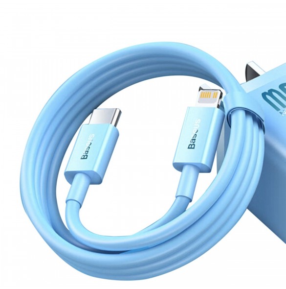 USB-C kabel - Lightning 20W PD 1m Baseus Superior Series - blå