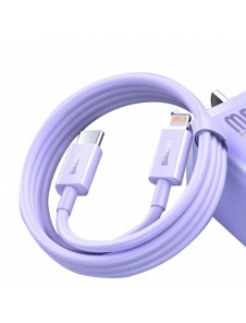 USB-C snabbladdnings-/dataöverföringskabel - Lightning PD 20W 1m Baseus Superior Series - lila