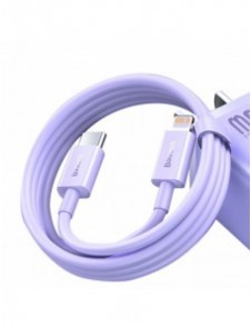 USB-C snabbladdnings-/dataöverföringskabel - Lightning PD 20W 1m Baseus Superior Series - lila
