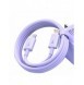 USB-C snabbladdnings-/dataöverföringskabel - Lightning PD 20W 1m Baseus Superior Series - lila
