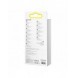 Baseus Bright Mirror 2 infällbar kabel 3-i-1-kabel USB Typ C - micro USB + Lightning + USB Typ C 3.5A 1.1m svart (CAMJ010201)