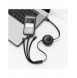 Baseus Bright Mirror 2 infällbar kabel 3-i-1-kabel USB Typ C - micro USB + Lightning + USB Typ C 3.5A 1.1m svart (CAMJ010201)