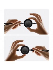 Baseus Bright Mirror 2 infällbar kabel 3-i-1-kabel USB Typ C - micro USB + Lightning + USB Typ C 3.5A 1.1m svart (CAMJ010201)