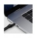 Baseus Bright Mirror 2 infällbar kabel 3-i-1-kabel USB Typ C - micro USB + Lightning + USB Typ C 3.5A 1.1m svart (CAMJ010201)