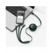 Baseus Bright Mirror 2 infällbar kabel 3-i-1-kabel USB Typ C - micro USB + Lightning + USB Typ C 3.5A 1.1m grön (CAMJ010206)