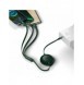 Baseus Bright Mirror 2 infällbar kabel 3-i-1-kabel USB Typ C - micro USB + Lightning + USB Typ C 3.5A 1.1m grön (CAMJ010206)