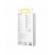 Baseus Bright Mirror 2 infällbar kabel 3-i-1-kabel USB Typ C - micro USB + Lightning + USB Typ C 3.5A 1.1m lila (CAMJ010205)