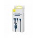 Baseus Flash Series II 3in1 snabbladdningskabel USB-A till USB-C / Micro-USB / Lightning 66W 480Mbps 1,2m Blå