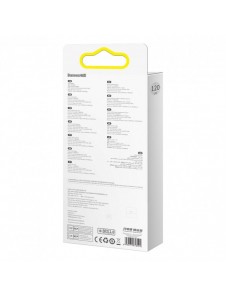 Baseus Flash Series II 3in1 snabbladdningskabel USB-A till USB-C / Micro-USB / Lightning 66W 480Mbps 1,2m Lila