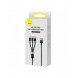 3in1 USB - micro USB / Lightning / USB C 3.5A 1.2m kabel Baseus StarSpeed - svart