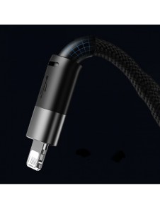 3in1 USB - micro USB / Lightning / USB C 3.5A 1.2m kabel Baseus StarSpeed - svart