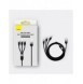 3in1 USB - micro USB / Lightning / USB C 3.5A 1.2m kabel Baseus StarSpeed - svart