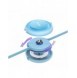 Baseus Bright Mirror 2 3-i-1 USB Typ A-kabel - micro USB + Lightning + USB Typ C 3.5A 1.1m blå (CAMJ010017)