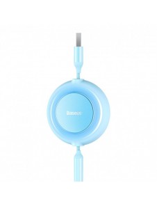 Baseus Bright Mirror 2 3-i-1 USB Typ A-kabel - micro USB + Lightning + USB Typ C 3.5A 1.1m blå (CAMJ010017)