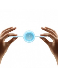 Baseus Bright Mirror 2 3-i-1 USB Typ A-kabel - micro USB + Lightning + USB Typ C 3.5A 1.1m blå (CAMJ010017)
