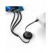 Baseus Bright Mirror 2-kabel 3-i-1-kabel USB Typ A - micro USB + Lightning + USB Typ C 3.5A 1.1m svart (CAMJ010001)