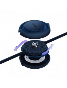 Baseus Bright Mirror 2-kabel 3-i-1-kabel USB Typ A - micro USB + Lightning + USB Typ C 3.5A 1.1m blå (CAMJ010003)