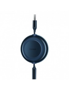 Baseus Bright Mirror 2-kabel 3-i-1-kabel USB Typ A - micro USB + Lightning + USB Typ C 3.5A 1.1m blå (CAMJ010003)