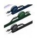 Baseus Bright Mirror 2-kabel 3-i-1-kabel USB Typ A - micro USB + Lightning + USB Typ C 3.5A 1.1m blå (CAMJ010003)