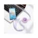 Baseus Bright Mirror 2 infällbar kabel 3-i-1-kabel USB Typ A - micro USB + Lightning + USB Typ C 66W 1,1m lila (CAMJ010105)