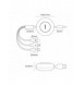 Baseus Bright Mirror 2 infällbar kabel 3-i-1-kabel USB Typ A - micro USB + Lightning + USB Typ C 66W 1,1m lila (CAMJ010105)