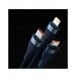 Baseus Flash Series II-kabel USB - USB Typ C / Lightning / micro USB 100 W 1,2 m blå (CASS030003)
