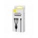 Baseus Flash Series II-kabel USB Typ C - USB Typ C / Lightning / micro USB 100 W 1,5 m svart (CASS030201)