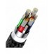 Baseus Flash Series II-kabel USB Typ C - USB Typ C / Lightning / micro USB 100 W 1,5 m svart (CASS030201)