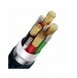 Baseus Flash Series II-kabel USB Typ C / USB Typ A - USB Typ C / Lightning / micro USB 100 W 1,2 m blå (CASS030103)