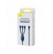Baseus Flash Series II-kabel USB Typ C / USB Typ A - USB Typ C / Lightning / micro USB 100 W 1,5 m blå (CASS030203)