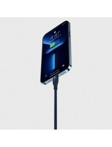 Baseus Flash Series II-kabel USB Typ C / USB Typ A - USB Typ C / Lightning / micro USB 100 W 1,5 m blå (CASS030203)