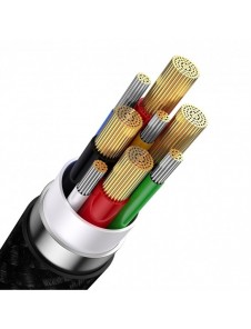 Baseus Flash Series II USB Typ C / USB Typ A-kabel - USB Typ C / Lightning / micro USB 100 W 1,2 m svart (CASS030101)