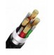 Baseus Flash Series II USB Typ C / USB Typ A-kabel - USB Typ C / Lightning / micro USB 100 W 1,2 m svart (CASS030101)