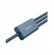Baseus Superior 3in1 USB-kabel - Lightning / USB Type C / micro USB 3,5 A 1,5 m blå (CAMLTYS-03)