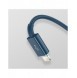 Baseus Superior 3in1 USB-kabel - Lightning / USB Type C / micro USB 3,5 A 1,5 m blå (CAMLTYS-03)