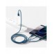 Baseus Superior 3in1 USB-kabel - Lightning / USB Type C / micro USB 3,5 A 1,5 m blå (CAMLTYS-03)