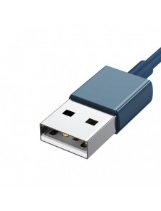 Baseus Superior 3in1 USB-kabel - Lightning / USB Type C / micro USB 3,5 A 1,5 m blå (CAMLTYS-03)
