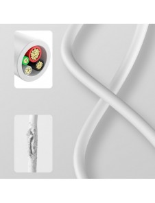 Baseus Superior 3in1 USB-kabel - Lightning / USB Type C / micro USB 3,5 A 1,5 m blå (CAMLTYS-03)