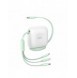 Baseus Traction Series 3-i-1 infällbar kabel USB Typ C - micro USB / USB Typ C / Lightning Power Delivery 100W 1,7 m grön (CAQY0